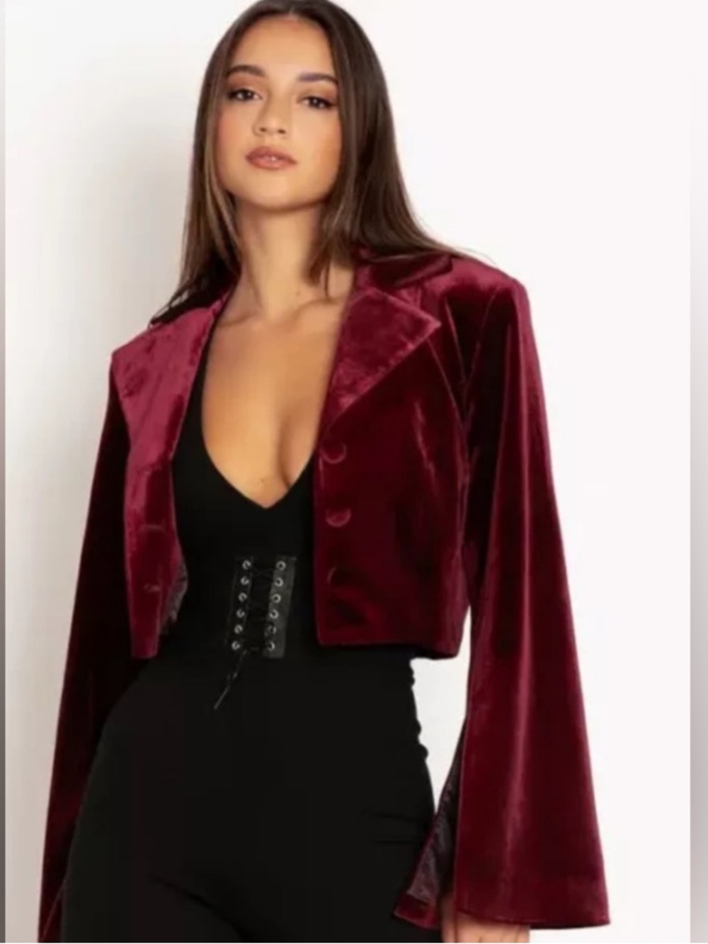 Blackmilk Some Velvet Morning Cropped Jacket